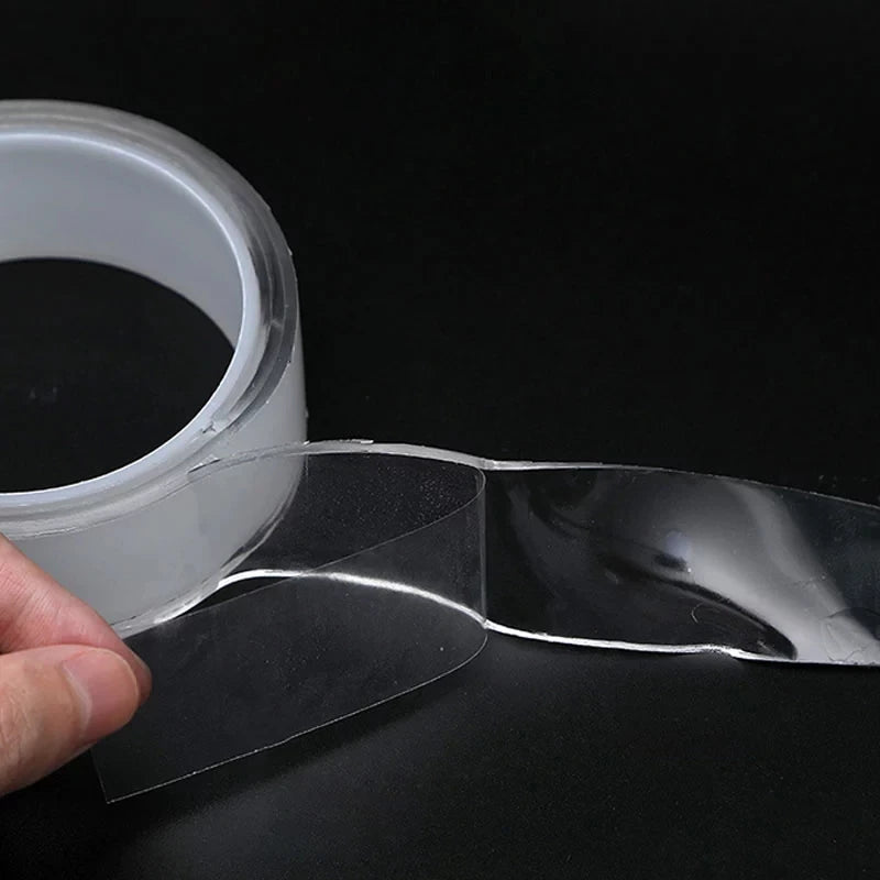 Reusable Nano Double-Sided Clear Adhesive Tape – Perfect for LED Strips & More