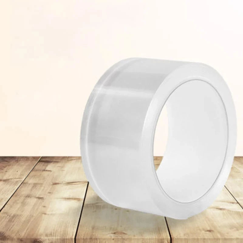 Reusable Nano Double-Sided Clear Adhesive Tape – Perfect for LED Strips & More