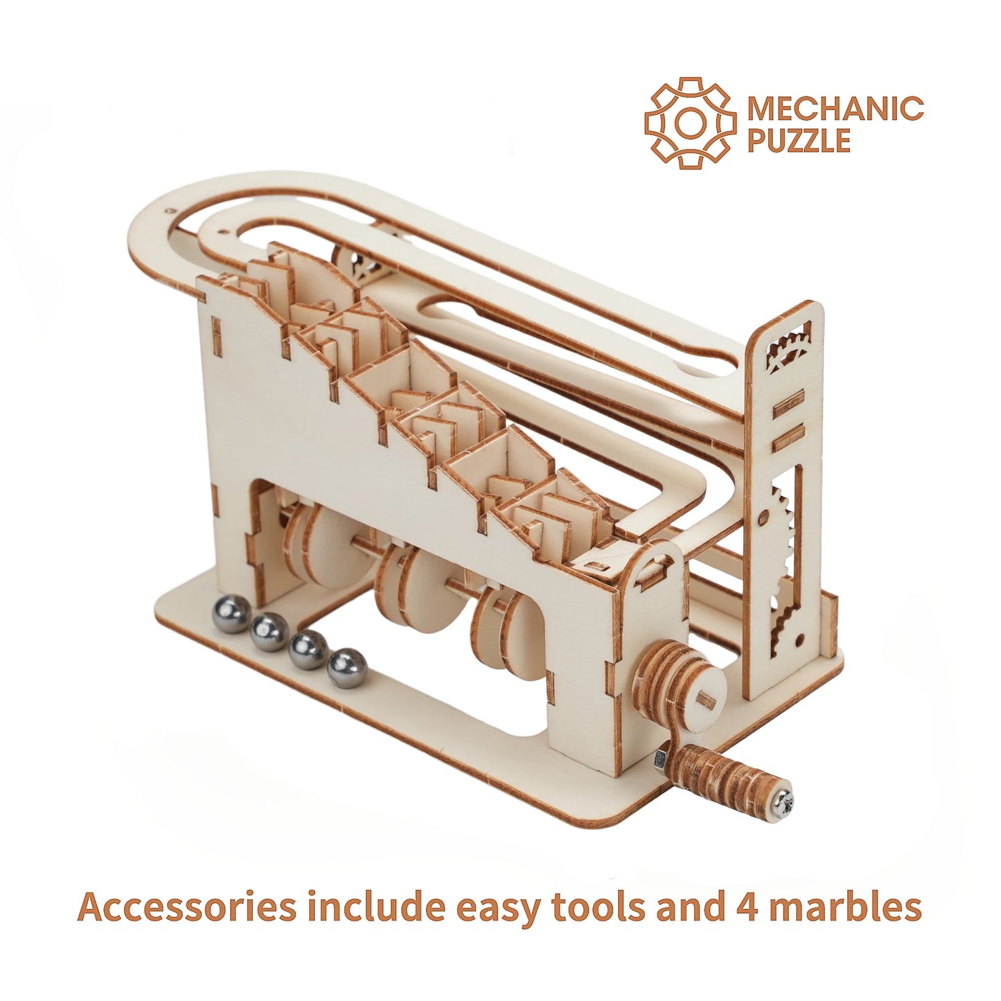 wooden 3d puzzle DIY Building blocks Kit Montessori Educational Toys Best marble run board games for adults giftly For Kids