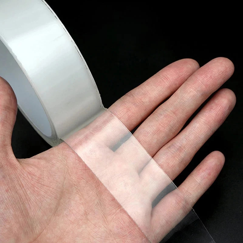 Reusable Nano Double-Sided Clear Adhesive Tape – Perfect for LED Strips & More